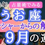 【うお座】9月の運勢⭐️占星術から解説！🍀全体運・起こりそうなこと【仕事運金運・恋愛運】