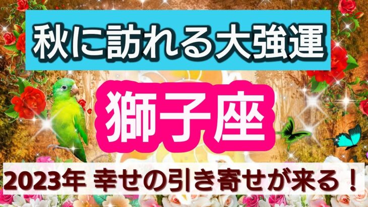 獅子座【緊急！秋に訪れる大強運】2023年の秋、あなたに起こる幸せの引き寄せは？