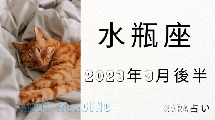 ♒水瓶座♒2023年9月16日～30日までの運勢【タロット占い】