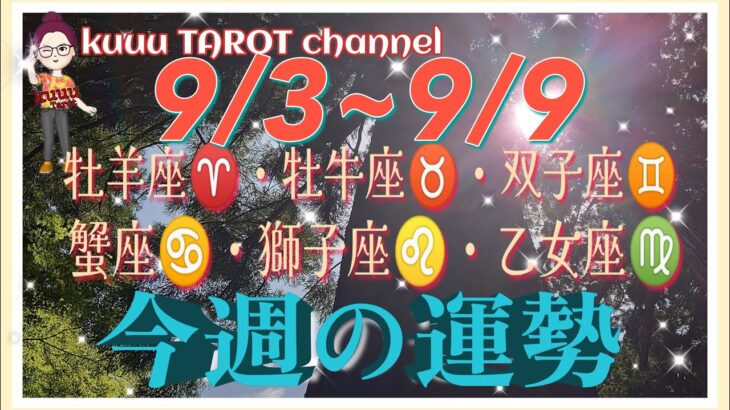 何が起きる⁉️牡羊座♈牡牛座♉️双子座♊️蟹座♋獅子座♌️乙女座♍️【9/3~9/9週間リーディング】#直感リーディング #タロット占い #2023