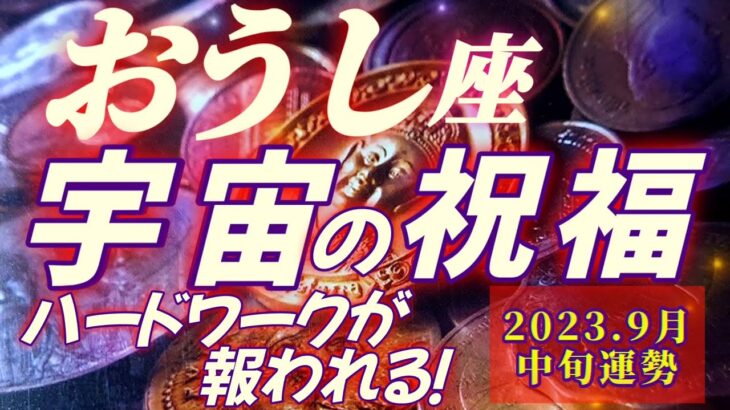 【牡牛座♉9月中旬運勢】驚かないでください♬アナタ様は宇宙から祝福されて当然なことを続けてきたのです！　はい！と御遠慮なきよう♬　✡️キャラ別鑑定付き✡️　❨タロット占い❩