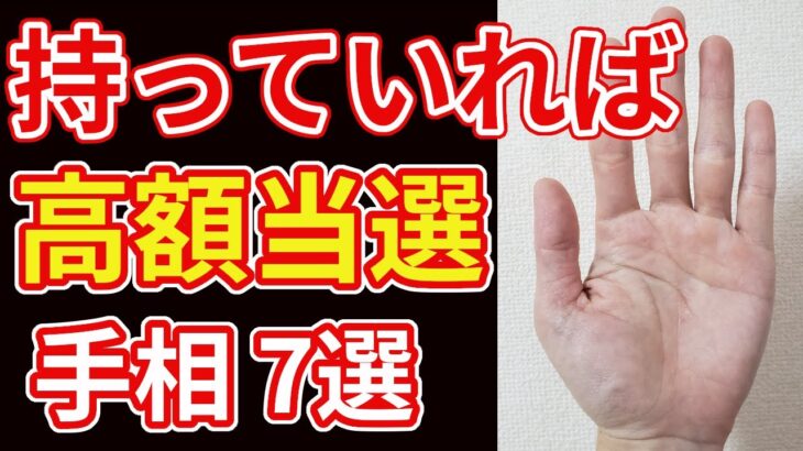 【手相占い】宝くじでの高額当選を暗示する手相7選