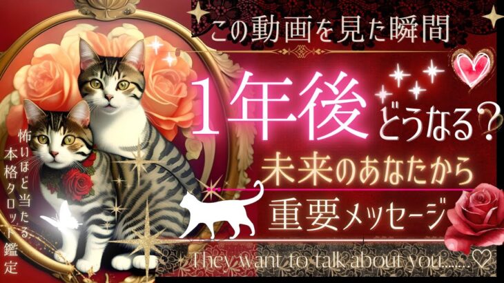 1年後どうなる？🐈🌹˚✧₊༚未来のあなたから特別メッセージ✧₊【忖度一切なし❤︎有料鑑定級❤︎】仕事・恋愛・人生・願望