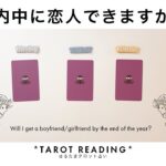 【タロット占い】年内中にあなたに恋人ができるか全力ガチ鑑定🦄✨✨予想外の神展開に驚愕しました🍀✨✨【３択占い】