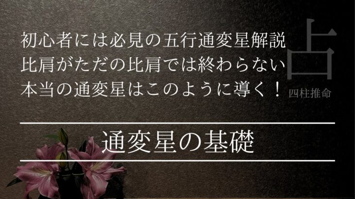 通変星だけで命式を読めない貴方は絶対見て！