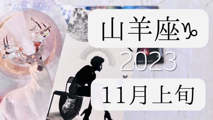 【山羊座♑︎】11月上旬 広がるビジョン 追い風に心のまま踊る 先入観のない初々しいクリアなお知らせがステージアップの展開へ?!