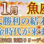 🍁魚座11月🍁大勝利の1ヶ月👏全運勢が最強🌈黄金時代がやってきます！【個人鑑定級】深掘りリーディング🧚大仕事運,人間関係運,金運［タロット/オラクル］