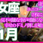 《乙女座11月》凄すぎる！　ユニコーンカード２枚に大興奮！　一見不可能な事が可能になっていく　幸せのドミノ倒しが始まる勢い＊深堀り＊魂のリーディング＊個人鑑定級