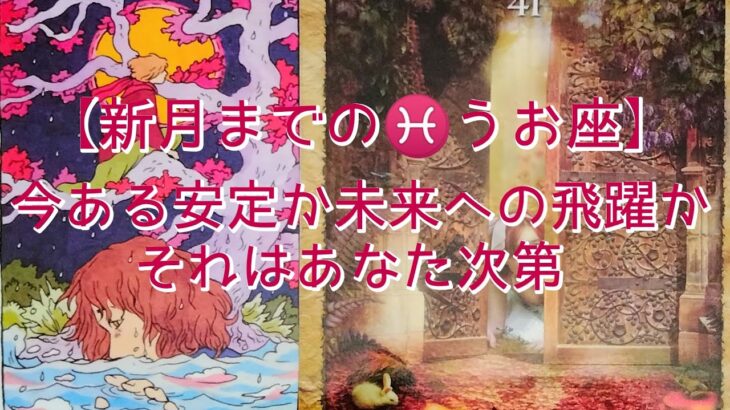 【新月までの♓うお座】今ある安定か未来への飛躍か　それはあなた次第