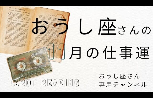 おうし座🐮2023年11月の仕事運🌈あなたにとって価値があると思ってること、大切にしたいことを仕事にいかしていく。