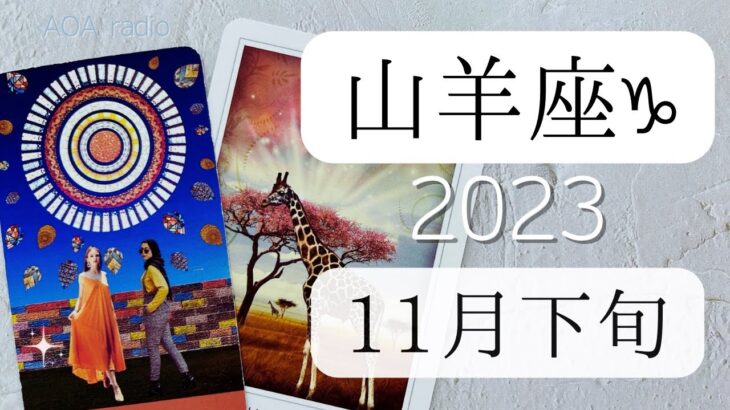 【山羊座♑︎】11月下旬 楽しみまくる！このタイミングを見逃すわけにはいかない 極上の決断は自分の意識の変化と共に繋がる　繁栄期