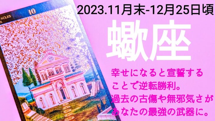 🌿蠍座さん12月🌿愛と喜びの獲得✨キーワードはあなただけの個性🌟笑顔でいられる方をチョイスする！#タロット #オラクルカード #運勢 #12月 #蠍座 #占い #さそり座