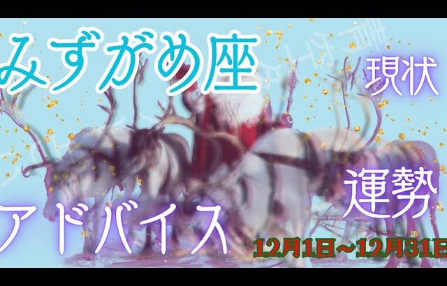 みずがめ座さん12月の運勢・アドバイス🍀*゜タロット占い