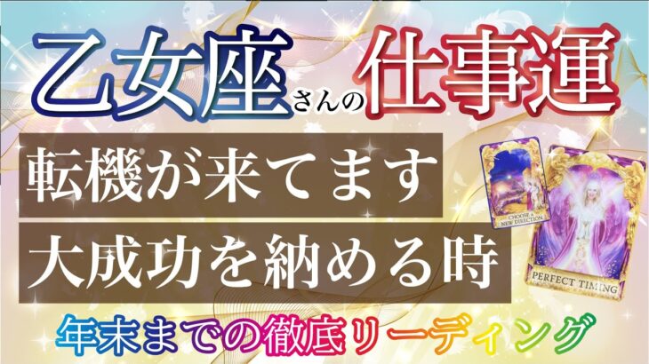 乙女座の仕事運🍀【新展開】大きく動き出し大成功を納める👏迷いなく道が拓けます❣️深掘りリーディング🧚職場の人間関係/出世/金運/仕事運/事業運［タロット/オラクル/ルノルマン/風水］