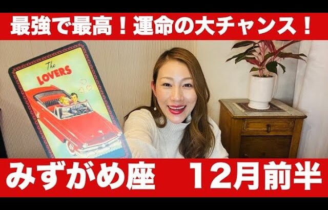 みずがめ座♒️12月前半🔮最強で最高！！✨運命のラッキーチャンスと素敵な出逢い！この冬、ワクワクが止まらない！🎄🌟