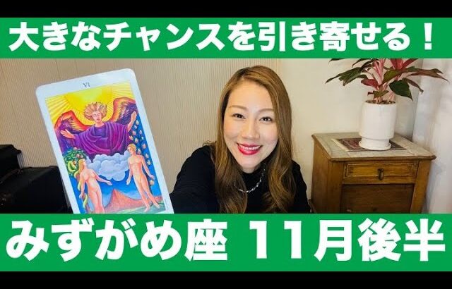 みずがめ座♒️11月後半🔮大きなチャンスを引き寄せる！スポットライトを浴びる時！視野を広げ柔軟性を発揮して！