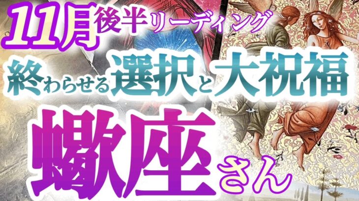 さそり座11月後半【超パワフル高運気！能あるタカが本領発揮で大躍進が続く】手放す事は手に入れること！　特大オファーもやって来る　蠍座　１１月運勢 タロットリーディング