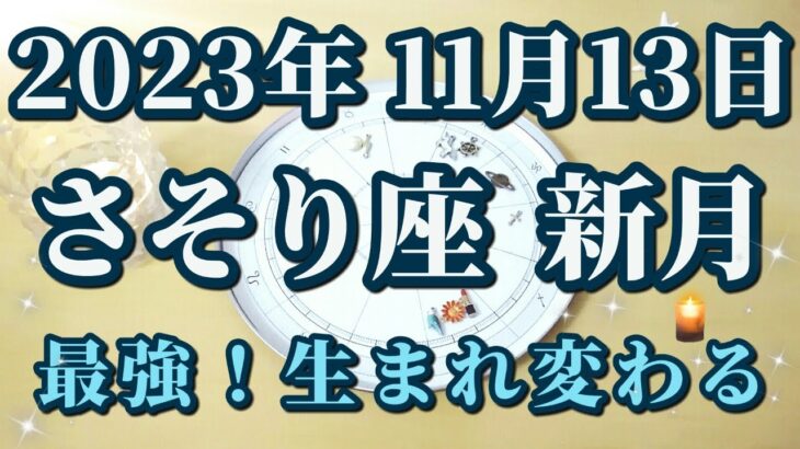 【占星術】2023年11月13日さそり座新月♏変容のエネルギーが降り注ぐ！最強新月おすすめの過ごし方😀✨