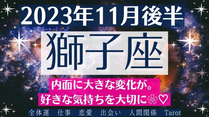 💕しし座♌11月後半タロットリーディング│全体運・恋愛・仕事・人間関係