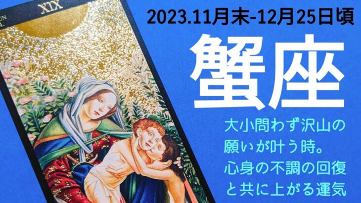 🌿蟹座さん12月🌿長年の望みが成就する✨だから傷跡の修復も前進も、自分のペースで大丈夫！運気はあなたをちゃんと待ってる🌟#タロット #オラクルカード #運勢 #12月 #蟹座 #占い #かに座