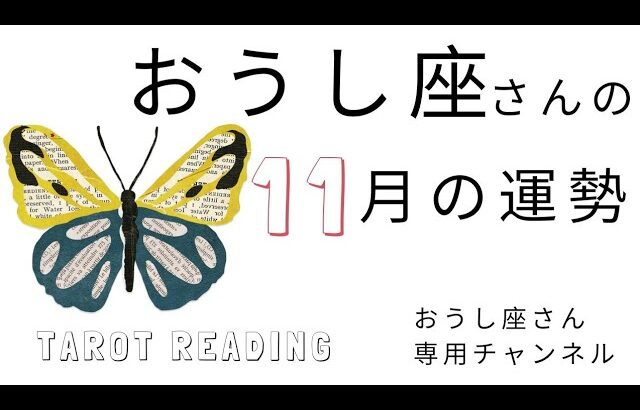 おうし座🐮2023年11月の運勢🍁🌰希望に満ちた未来を心の目で観る。あなたのこだわり、感覚を信じて進む。