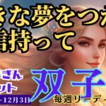 【双子座】♊️2023年11月27日の週♊️大きな夢をつかめ🌈自信を持って😊前進できる時‼️タロットリーディング🍀