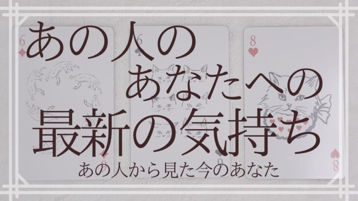 あの人のあなたへの最新の気持ち【恋愛・タロット・オラクル・占い】