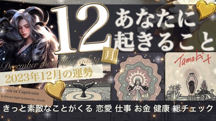 12月あなたに起こること🎄12月の運勢　素敵な1年の締めくくり！きっと素敵なことがくる🎄恋愛 仕事 受験 試験 お金 美容 健康【タロット占い】414