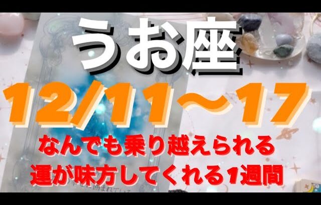 うお座✨12/11～17🌈運が味方してくれる最強の1週間✨#tarot #tarotreading #タロット占いうお座 #タロット占い魚座 #タロット恋愛 #タロット