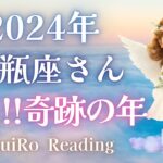 【水瓶座2024年運勢】異次元♡ 幸運・人気・金運バッチリ👍 自分の才能を活かして大成功する年🌈✨#2024年運勢 #タロット占い #ルノルマンカード #星座別リーディング #年間リーディング