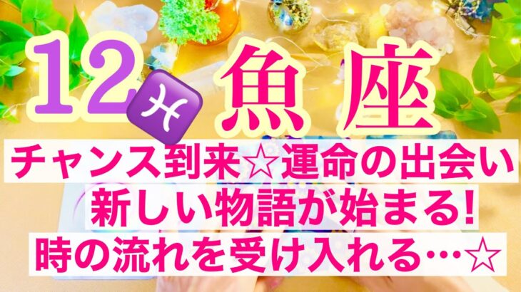 【魚座⭐️12月】チャンス到来！運命の出会い☆新しい物語が始まる！時の流れを受け入れる・・・☆【あなたが目醒めるカードリーディング】2023.運勢