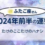 【ふたご座】2024年前半の運勢