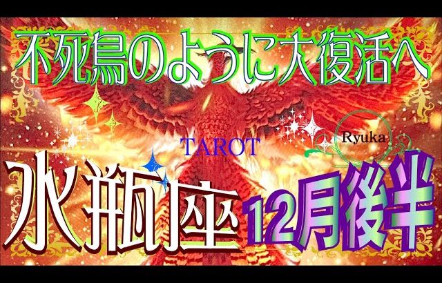 【12月後半〜水瓶座の運勢♒️✨】過去を手放す！💫😄大逆転が始まる💖愛情が目覚めていく＆ソウルメイトとの出会い💕タロット＆オラクルリーディング