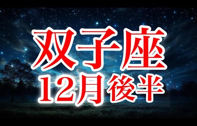 双子座12月後半♊️あなたの中に眠る情熱と無限の可能性を発揮✨奇跡の世界を作っていく🌈