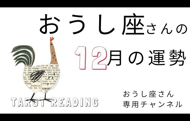 おうし座🐮2023年12月の運勢🎄自分の気持ちに正直に進むと未来が見えてくる。