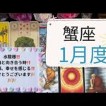 【龍神タロット占い】1月度蟹座✨感情と向き合う時‼️上旬頃、幸せを感じる‼️おめでとうございます🎉🎉🎉