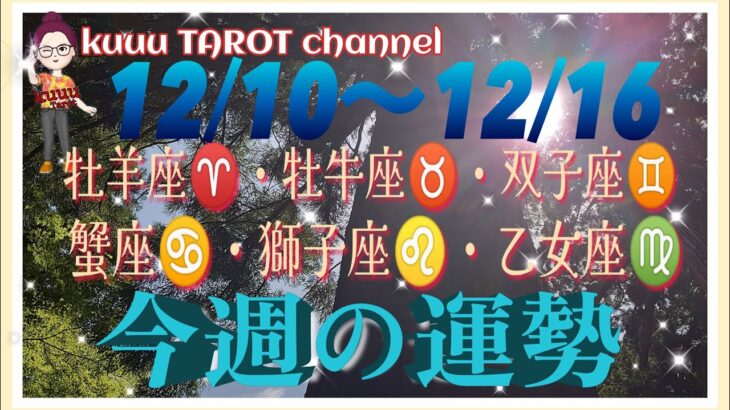 何が起きる⁉️牡羊座♈️牡牛座♉️双子座♊️蟹座♋️獅子座♌️乙女座♍️【12/10〜12/16週間リーディング】#直感リーディング #タロット占い #2023