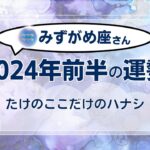 【みずがめ座】2024年前半の運勢