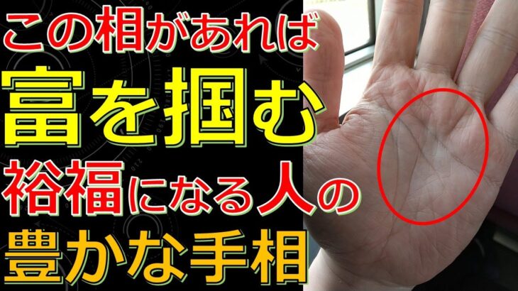 自然と富を引き寄せる人の手相！心もお金も豊かになって財を得る幸福な相