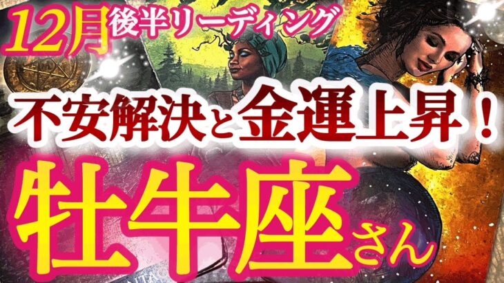 牡牛座12月後半【棚ボタ運！心満たされる朗報や金運で幸せな年末に】シンプル思考で行こう　おうし座１２月　タロットリーディング