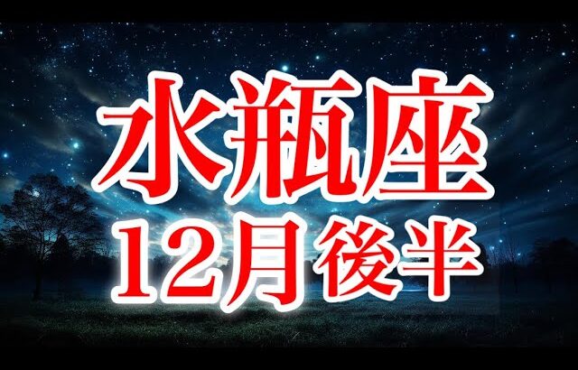 水瓶座12月後半♒️ラッキーチャンス🌈サナギから蝶へ変容の時✨正当な対価を得ていこう🍀