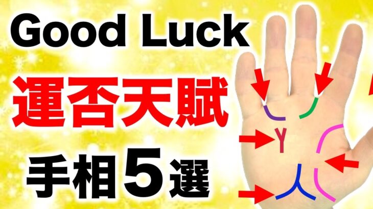 【手相】幸運がやってくる！ラッキー運否天賦手相５選