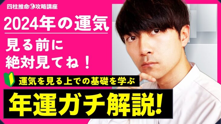 【四柱推命】2024年の運気を見る前に必ず見てね！年運の読み方【ガチ解説】