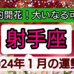 射手座【2024年1月の運勢】💕爆発的開花！大いなる可能性👑幸せを呼び込む！開運リーディング🌟