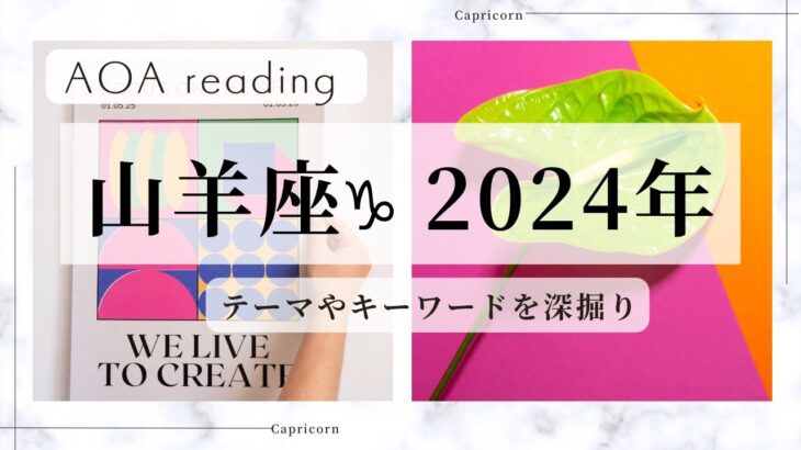 【山羊座♑︎】2024年のテーマカードやキーワードを一旦深掘り！(※上半期リーディングもお届け予定です♡)