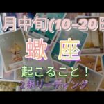 １月中旬(10-20日)蠍座 起こること２択リーディング