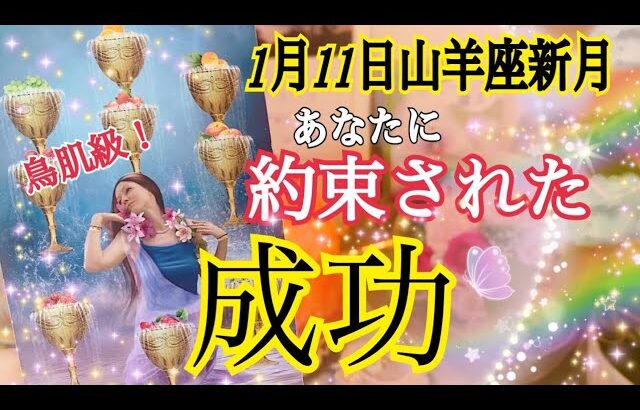 【本気で変わる😳❗️】1月11日山羊座新月♑️あなたに約束されている成功🌈✨