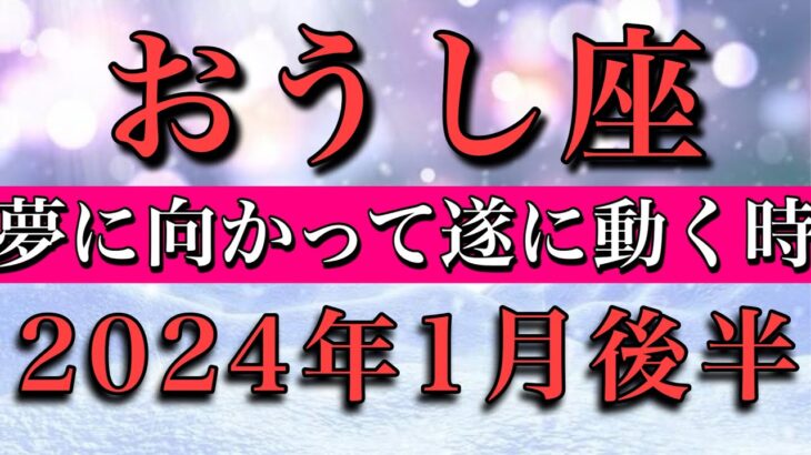 おうし座✴︎2024年1月後半 夢に向かって遂に動き出す！Taurus✴︎late January 2024