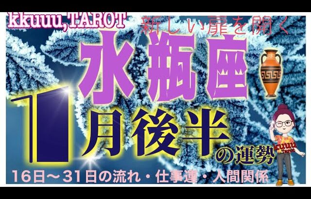 水瓶座♒さん【1月後半の運勢✨16日〜31日の流れ・仕事運・人間関係】燃え上がる気持ち🔥#2024 #直感リーディング #タロット占い