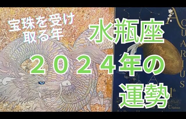 豊かさの宝珠を受け取る年🌈🌈🌈　占い水瓶座2024年の運勢